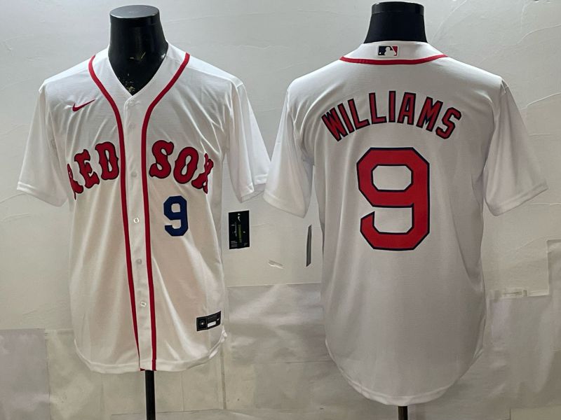 Men 2026 Boston Red Sox #9 Williams White Game Nike MLB Jersey style 003